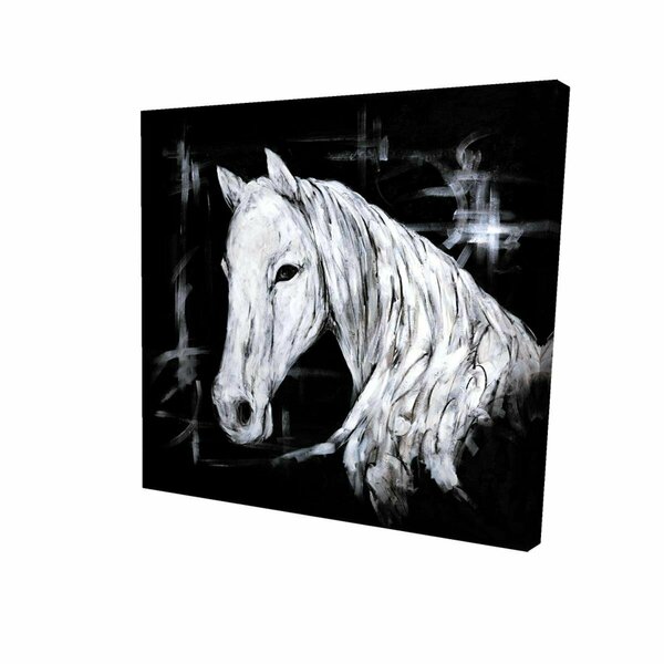 Fondo 12 x 12 in. Abstract Horse Profile View-Print on Canvas FO2774603